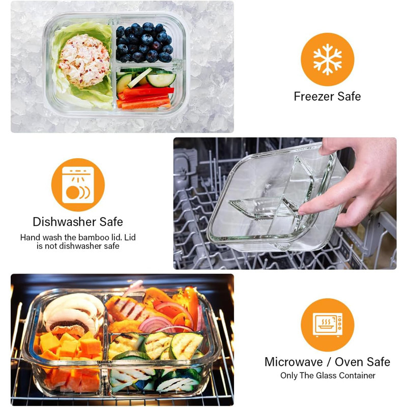 Dorissa 30oz. Glass Food Storage Container