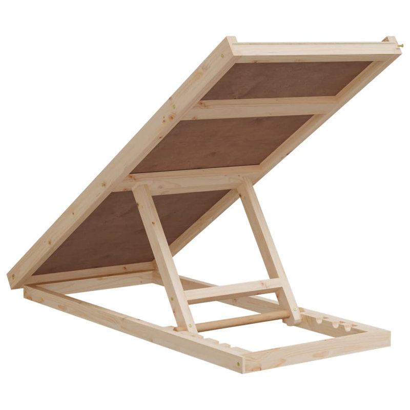 Dormilee chien rampe gris bois de sapin massif, Gray, 39,4 po x 15,7 po