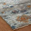 Tapis noué à la main à motif de pétales bruns-1897795746