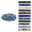 Foyer en verre 10 lb avec roches de foyer 1/2 po bleu cobalt bleu turquoise transparent