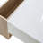 On-trend High Gloss Coffee Table With 2 Drawers, Hidden Compartments, Open Shelf, White, 41.3" X 23.6", Modern Design