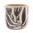 4 Gray Sand And Cement Planters With Brown Botanical Illustrations, 4.3X4.3X4 Inches, Fit Any Room Decor Style Planter Of 4, Motifs For Living Interior