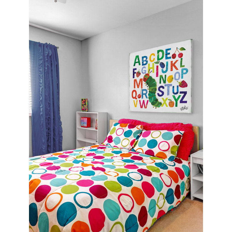 Art sur toile de l'alphabet par Bruno Carle, H 24 po x l 24 po x P 1,5 po