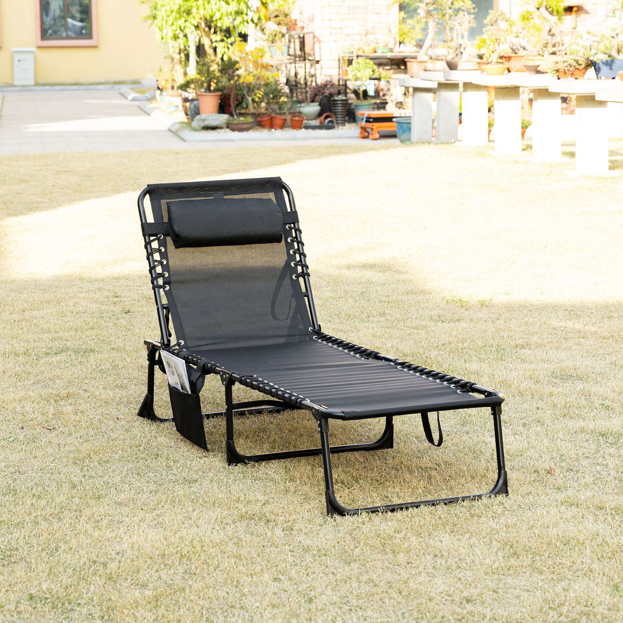 lay flat lawn chair