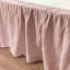 100% Linen Ruffled Bed Skirt，16 Inches Drop, Washed French Linen Dust Ruffle, OEKO-TEX STANDARD 100 Certified-788232743-788232737