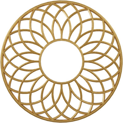 Médaillon de plafond 18 po x 18 po x 6 1/8 po x P 1/2 po Cannes