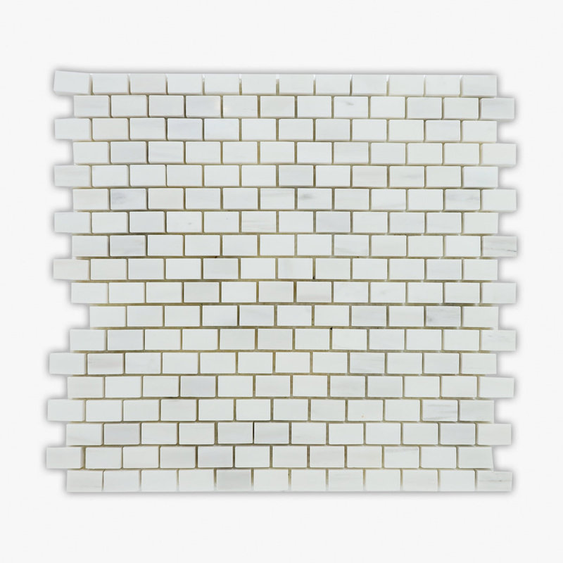 12 in. x 12 in. Linear Glossy Marble Tile