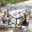 Ensemble de 4 chaises de salle à manger d'extérieur en osier Outsunny-918916892