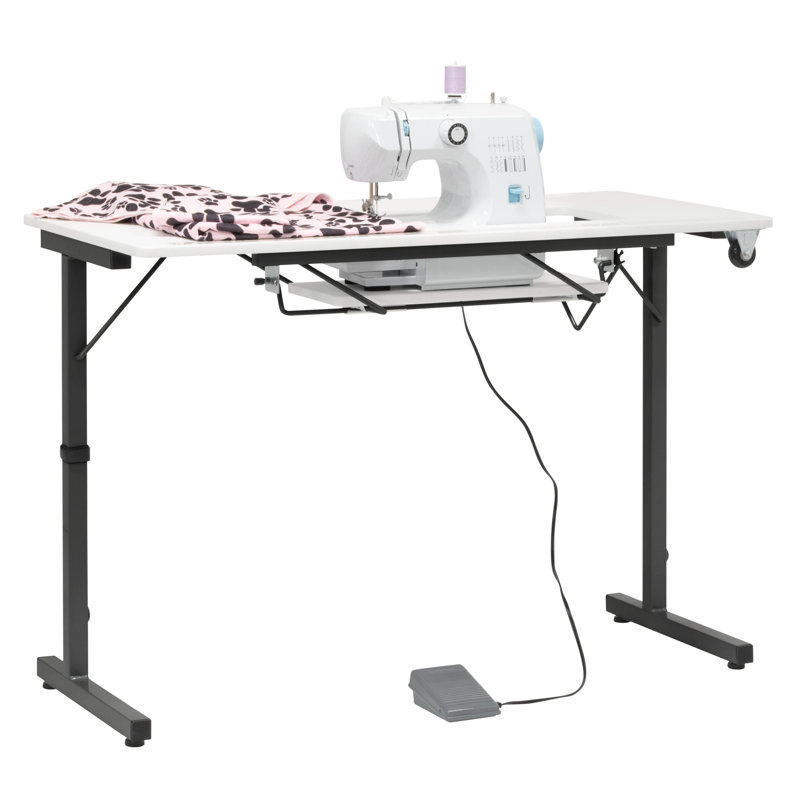 Rollaway Ii Sewing Table Black / White