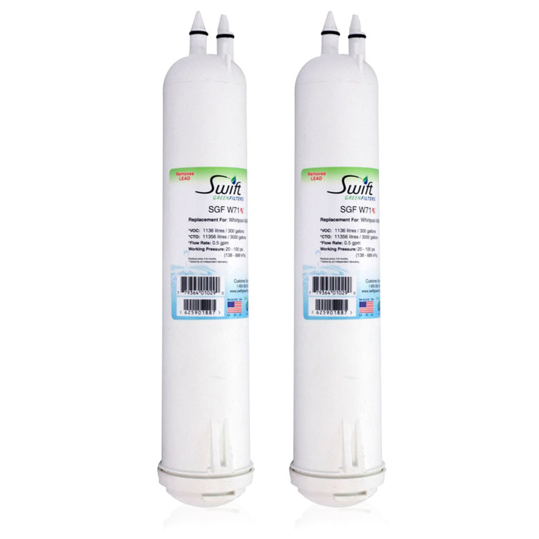 SGF-W71 Rx Compatible Refrigerator Water Filter for 4396841, 4396710, EDR3RXD1, EFF-6016A