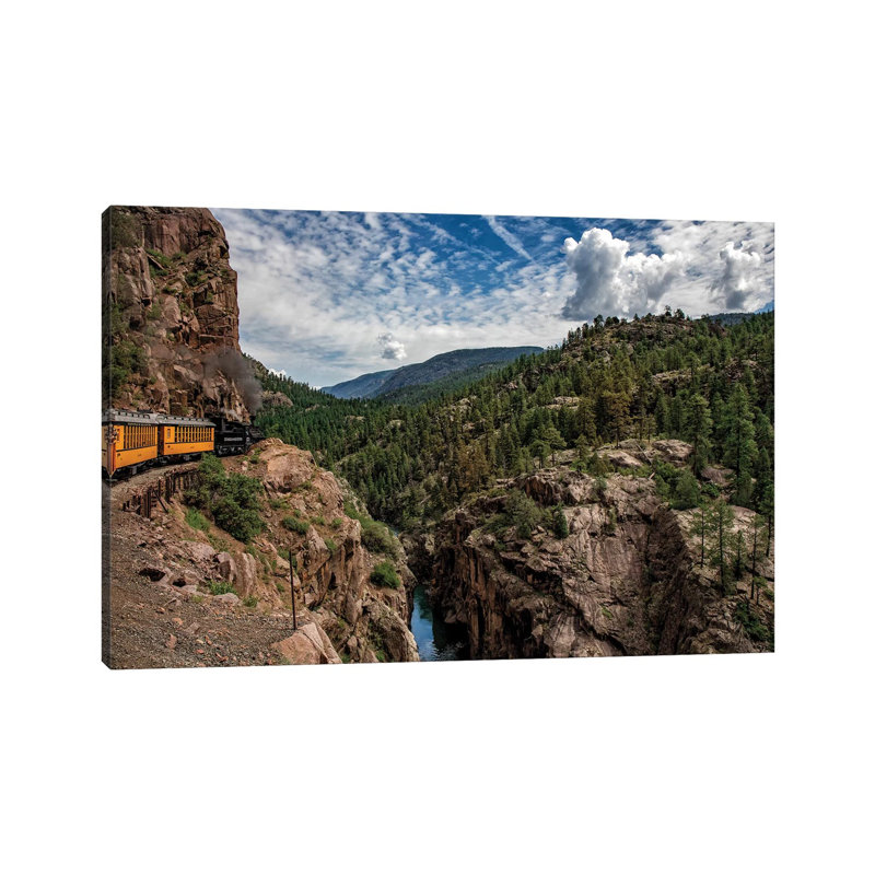 Train Ride In The Rockies by Jonathan Ross Photography - Wrapped Canvas Print, 30.48 cm H x 45.72 cm W