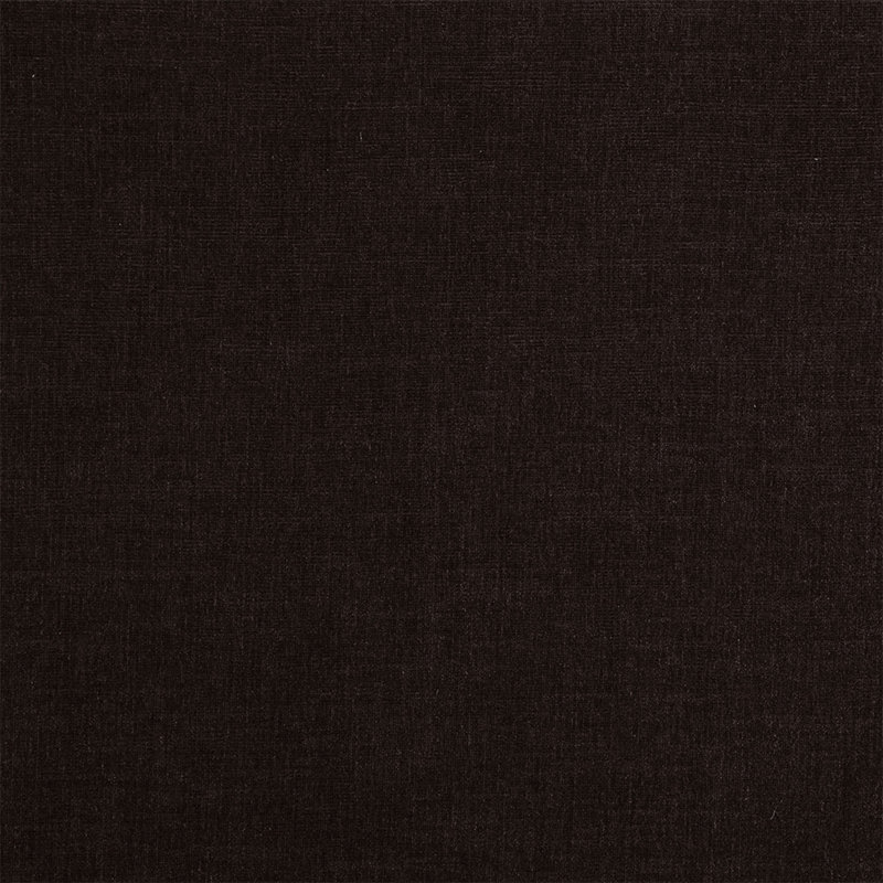Repose-pieds rectangulaire rembourré en tissu, chocolat noir