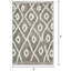 Tapis d'intérieur gris en polyester tissé à la machine Eliot-1066962745