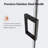 56-60" W * 74" H Frameless Single Sliding Shower Doors, Bathroom Sliding Shower Door, 5/16" (8mm) Thick Sgcc Tempered Glass Door, Matte Black-121708088