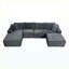 Canapé modulaire rembourré avec coussins Corduroy-1893284364