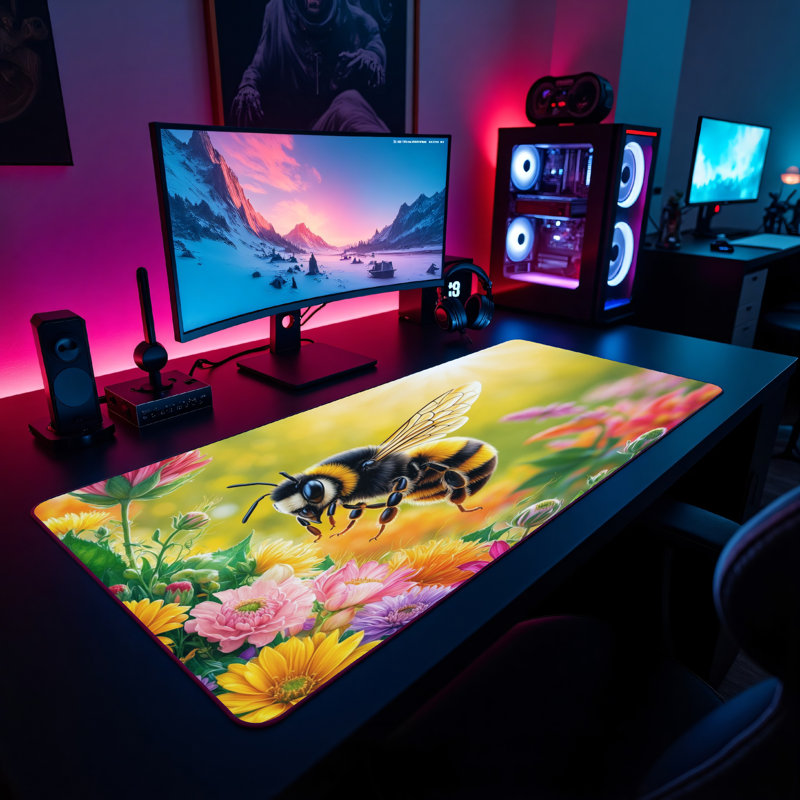 Polyester Desk Pad, 14.4x12.1