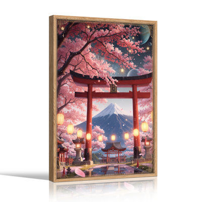 «Cherry Blossom», reproduction d'art sur toile, ensemble de 1