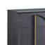 Commode moderne 8 tiroirs, commode de chambre à coucher avec panneau arqué-1336073600