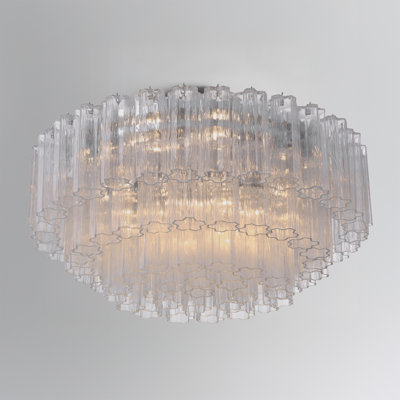 Shaurya 16 Light Aged Brass Flush Mount