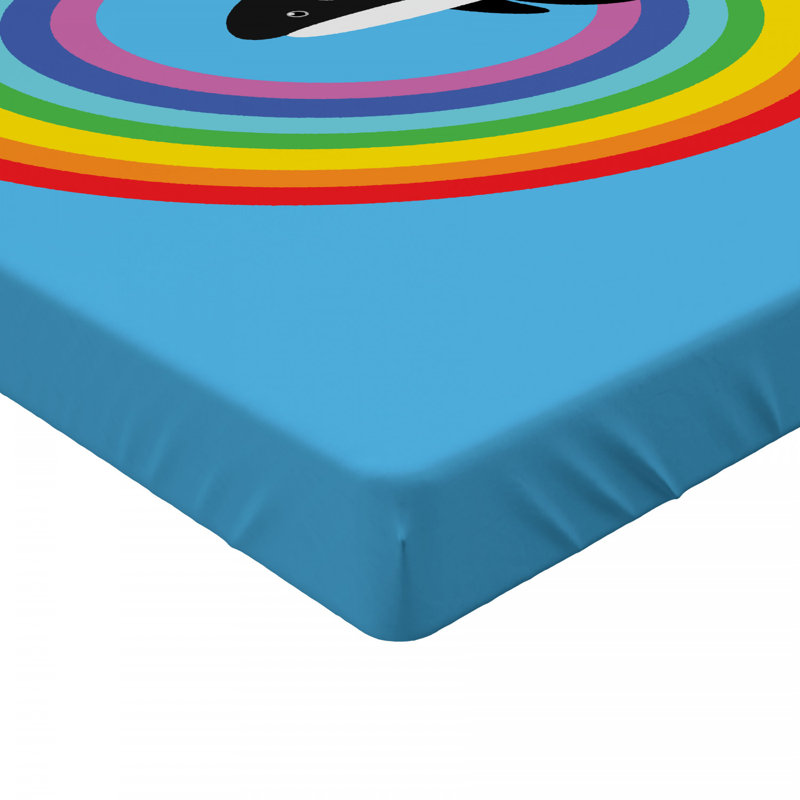 Whale Microfiber Fitted Sheet, Queen Fitted Sheet