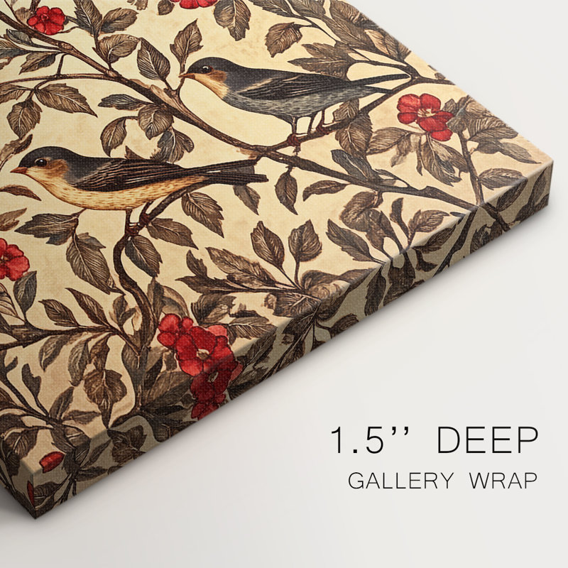WM MORRIS Series LXXX  -Premium Gallery Wrapped Canvas -Ready to Hang, H 36 po x l 24 po