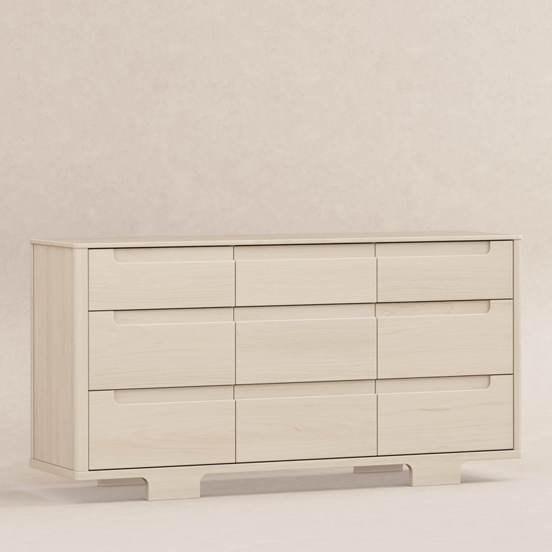 Yuzu 9-Drawer Dresser, Assembled, Washed Natural