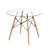Eiffel Glass Round Dining Table-85530311
