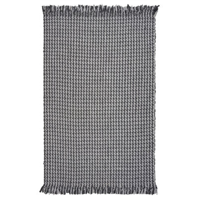 Tapis gris tissé à la main Ashleah