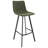 Brookhaven 5-Piece Bar-Height Dining Set With Round MDF Bar Table And Stainless Steel Base, Upholstered Leather Bar Stools With Iron Legs-1681413100