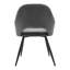 Isadora 41cm H Polyester Blend Upholstered Wing Back Armchair in Blue-525391924