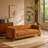 82Inches Boucle Sherpa Sofa -Caramel