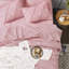 Bed-in-a-bag - lit très grand californien à plis roses avec draps, taies d'oreiller et taies décoratives, cadeau pour la fête des mères-101518289-101518291
