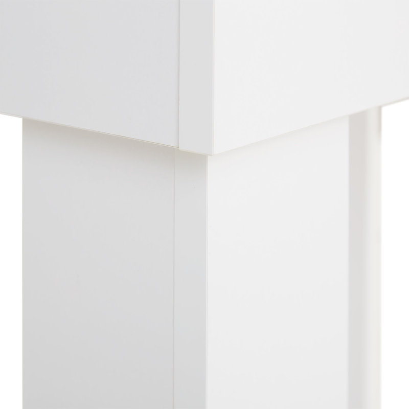 Maudrey 60cm L x 90cm W Dining Table, White