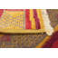 Tapis intérieur en laine jaune/rose 4 pi 1 po x 6 pi 2 po à la main one-of-kind-noué la 2010 shalimar Céline