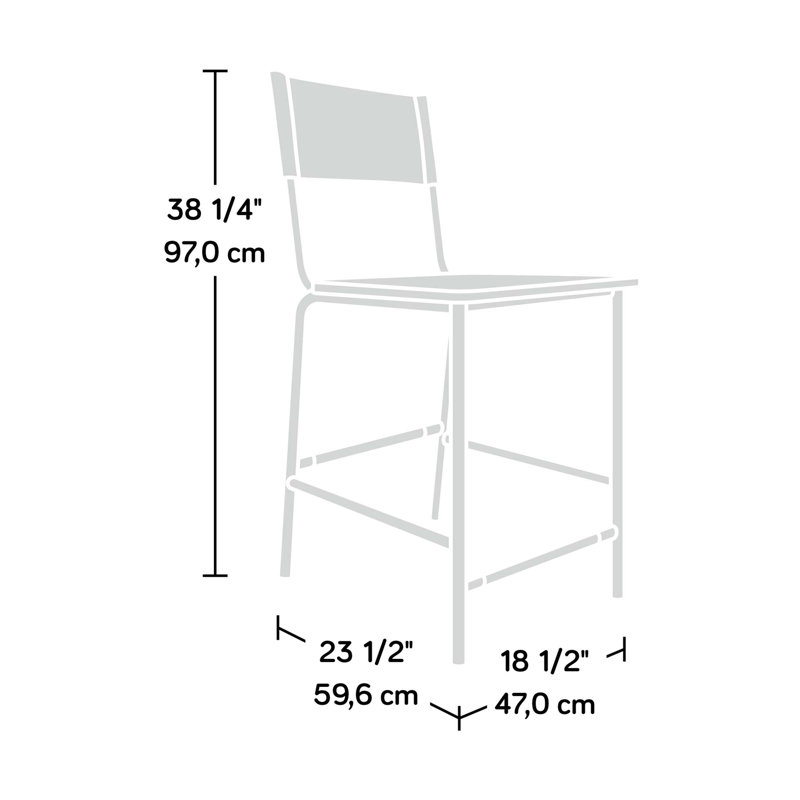 Tabouret contemporain à hauteur de comptoir avec structure durable et sièges confortables