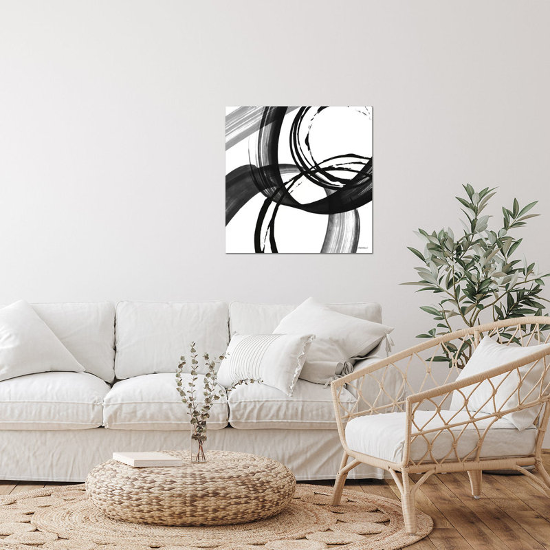 «Black and White Pop II» par Dan Meneely - impression non encadrée, H 24 po x l 24 po x P 0,25 po
