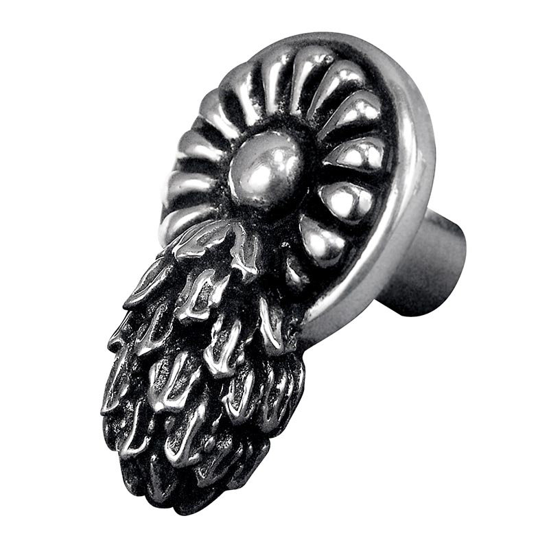 Poignée fantaisie Sforza 1,25 po, Nickel poli, H 1,5 po x l 1 po x P 1,25 po