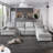 Wide Modern Large L-Shape Feather Filled Sectional Sofa, Convertible Sofa Couch with Reversible Chaise,sectional couch,sectionals-915880765