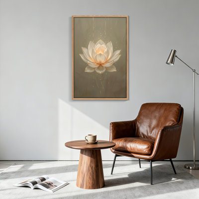 Ensemble de 1 tableau sur toile Fleur de lotus