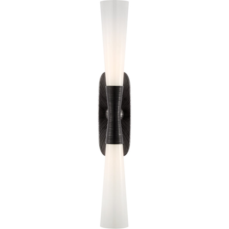 Kelly Wearstler Utopia 32" Double Bath Sconce, Aged Iron