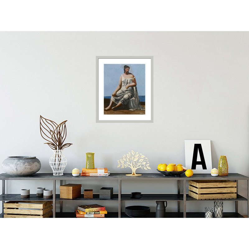 «Woman by the Sea» par Pablo Picasso, impression giclée sur cadre, 27.34" H x 23.5" W