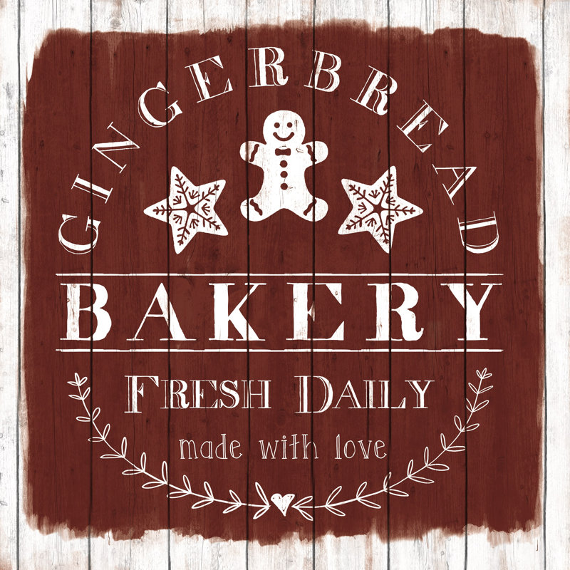 Gingerbread Bakery 2 - Wrapped Canvas Print, 51cm H x 51cm W x 3.8cm D