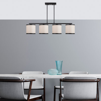 Luminaire suspendu pour îlot de cuisine 4 lumières Floid
