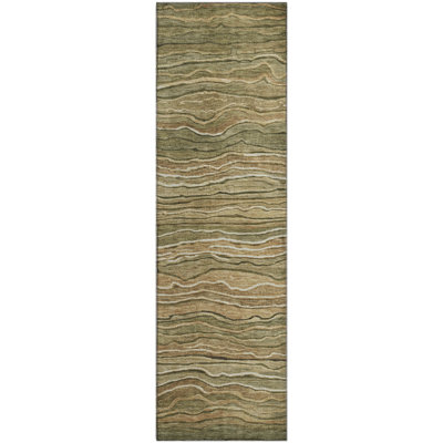 Premium Machine Washable Neiges AMF1704 Stripes Rug