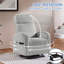 Corduroy Swivel Nursery Gliding Rocker Chair-1626224208