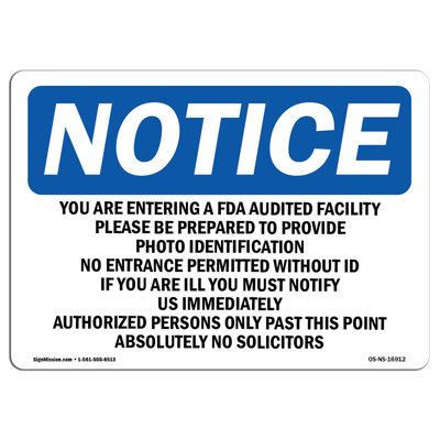 Vous êtes en train de saisir un signe de facilité audité par la FDA