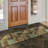 Ottohome Non-Slip Damask Area Rug for Living Room, Hallway Runner, Entryway Rug,  Brown/Green-28473227