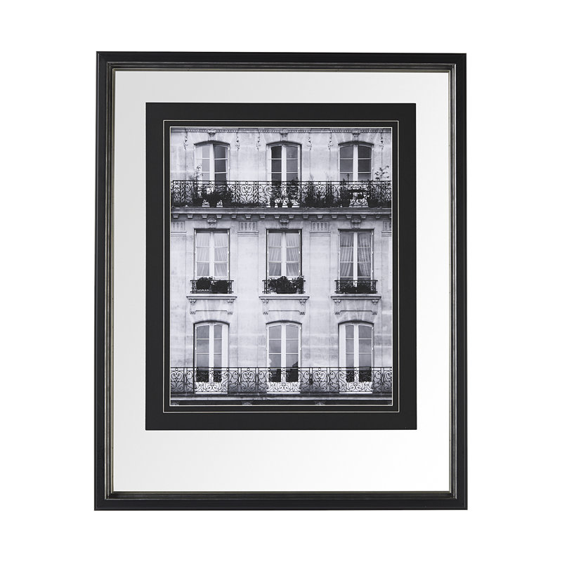 «Across the Street» par Laura Marshall, reproduction d'art encadrée sous verre, Across the Street II