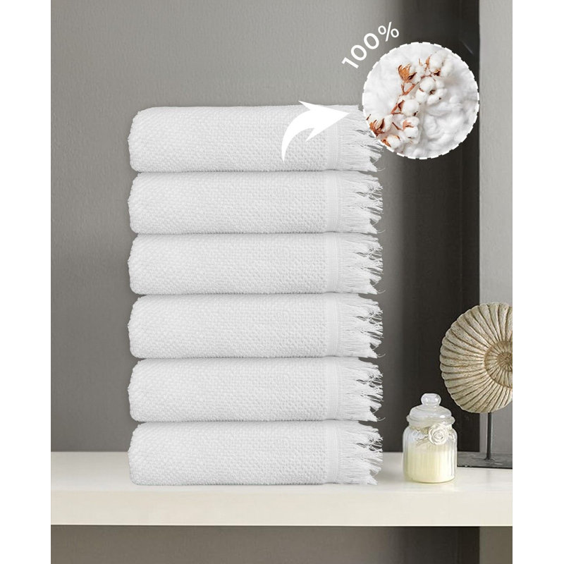 Ensemble de serviettes à main (6 pièces), White