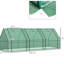 Mini serre extérieure, grandes portes à fermeture à glissière, protection des plantes, structure en acier résistant aux intempéries, éléments